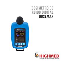 Dosimetro de Ruido Digital Portátil com 3 Canais - DOSEMAX