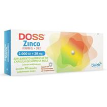 Doss Zinco+Vitamina D3 (Colecalciferol 2000UI) c/30 Cápsulas