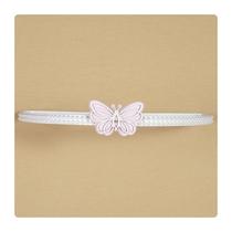 Dossel Dorsel de Parede Borboleta Jardins Perola Branca MDF