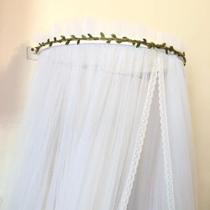 Dossel Folhas com tule Mosquiteiro