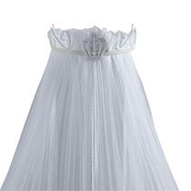 Dossel Mosquiteiro Parede Berço Americano Nacional Filo Tule Quarto Bebe Coroa Imperio Branco Menino Menina Dossel Mosquiteiro Parede Berço Americano Nacional Filo Tule Quarto Bebe Coroa Imperio Branco Menino Menina