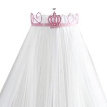 Dossel Mosquiteiro Parede Infantil Criança Berço Americano Nacional Menina Rococo Coroa Rosa