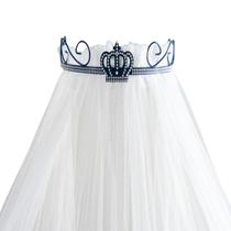 Dossel Mosquiteiro Parede Rede Tela Veu Cortinado Infatil Quarto Bebe Berço Americano Menino Coroa Marinho Dossel Mosquiteiro Parede Rede Tela Veu Cortinado Infatil Quarto Bebe Berço Americano Menino Coroa Marinho