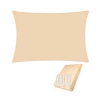 Dossel Retangular Impermeável com Proteção UV - Vela de Sol para Jardim, Varanda e Pátio (4x2m)