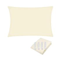Dossel Retangular Impermeável com Proteção UV - Vela de Sol para Jardim, Varanda e Pátio (4x2m)