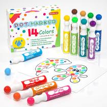 Dot Markers Shuttle Art 14 cores com 20 padrões Dot Book Dot Markers Shuttle Art 14 cores com 20 padrões Dot Book