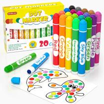 Dot Markers Shuttle Art 20 cores laváveis para crianças