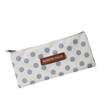 Dots Lattice Pencil Case Caixa de armazenamento de papelaria Bolsa de lona criativa escolar