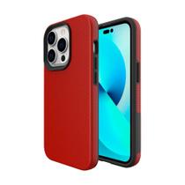 Double Case para iPhone 14 Pro Vermelha - Capa Antichoque Dupla