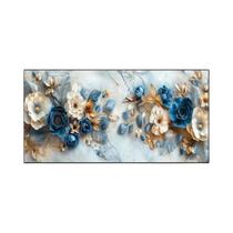 Dourado Branco Flor Árvore Pintura Em Tela Luz Luxo Arte Da Parede Sala De Estar Decoração Sem