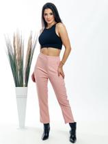 DOUTORAS MODAS Calça Alfaiataria Feminina Cintura Alta LANÇAMENTO Moda ZR 020