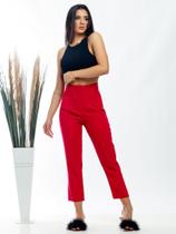 DOUTORAS MODAS Calça Alfaiataria Feminina Cintura Alta LANÇAMENTO Moda ZR 020