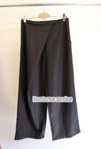 Doutoras Modas- Calça Feminina Pantalona Plus Size Com Drapeado Frontal Luis Twill 91114