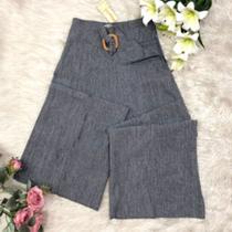 Doutoras Modas Calça Pantalona de Linho 8423