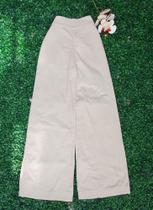 DOUTORAS MODAS Calça Pantalona Sarja Elegante Cintura Alta 6319