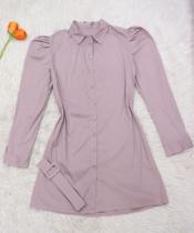 DOUTORAS MODAS Confortavel Vestido Camisão Poliéster 7264