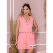 DOUTORAS MODAS Conjunto Alfaiataria Babado Nuvem 6416