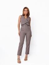 Doutoras Modas Conjunto Luis Twill Colete e Calça com Barra Dobrada Lançamento 87400