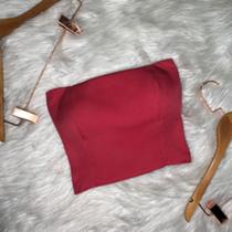 DOUTORAS MODAS Cropped Alfaiataria com Elástico da Moda 0706