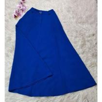 DOUTORAS MODAS Saia De Alfaiataria Longa Com Botão 1420 Nova Coleção 2024