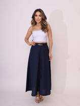 DOUTORAS MODAS Saia Longa Linho Cores Inverno Coleção Nova 2024 L142