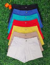 DOUTORAS MODAS Shorts de Sarja Feminino 2707 Tendencia 2024