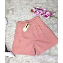DOUTORAS MODAS Shorts Feminino Social Alfaiataria Elegante 9251
