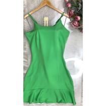 DOUTORAS MODAS Vestido Alfaiataria Com Babado 7241