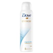 Dove clinical desodorante aerossol original clean com 150ml
