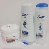 Dove Kit Shampoo+Condicionador Reconstrução Completa 200 ml+Mascara 1 Minuto 80 300G