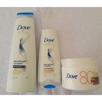 Dove Kit Shampoo Rec. força 400 ml + Cond. 200 Ml + Mascara 1 Minuto 80