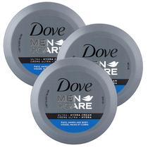 Dove Men+Care Ultra Hydra - Creme Hidratante para Rosto, Mãos e Corpo (3 Unidades de 150mL)