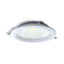 Downlight LED 35W COB Redondo Embutir Bivolt Branco Quente