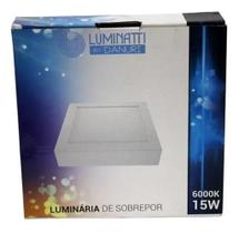 Downlight Sobrepor 15W Quad 6000K Biv Luminatti