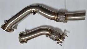 Downpipe Bmw M3 M4 M2c Motor S55 Inox 304 Com Malha Flexível