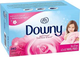 Downy April Fresh Lenço Amaciante Secadora De Roupa 240 Unid