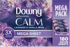 Downy Infusions Calm Lenço Amaciante P/ Secadora- 180 folhas