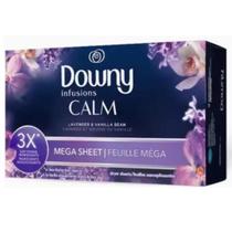Downy Lenço Amaciante para Secadoras, Lavanda Infusions Calm Megasheets 60 Folhas