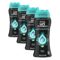 Downy Unstopables Bolinhas Aromatizantes para Lavagem Aroma Fresco 380 g, Pacote com 4