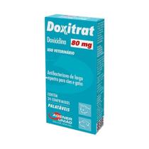 Doxiciclina Doxitrat Agener para Cães e Gatos 80mg