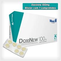 DoxiNew 100 mg World para Cães de 20Kg e Gatos de 5Kg - 1 Blíster com 7 Comprimidos