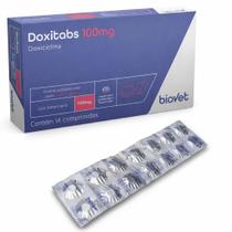 Doxitabs 100 mg 14 comprimidos caes e gatos biovet
