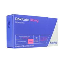 Doxitabs 100mg para Cães e Gatos Biovet 01 Blíster com 14 Comprimidos Doxitabs 100mg para Cães e Gatos Biovet 01 Blíster com 14 Comprimidos