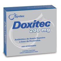 Doxitec 200mg Antibiótico Doxiciclina Cães - 16 Comprimidos - Syntec