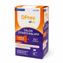Dprev Calcio Citrato malato com Vitamina D e K2 + Magnesio Sabor:Sem Sabor Dprev Calcio Citrato malato com Vitamina D e K2 + Magnesio Sabor:Sem Sabor