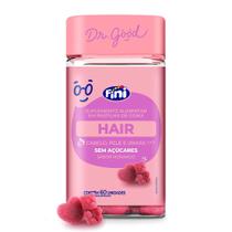 Dr Good Hair Fini Cabelo Pele e Unhas Sem Açúcar Sabor Morango 60 Unidades