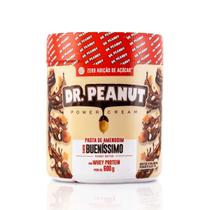 Dr Peanut Pasta de Amedoim Suplementar com Whey Isolado 600g Diversos Sabores