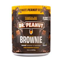 Dr Peanut Pasta de amendoim 600g Zero Açucar Sabor Brownie