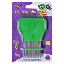 Dr Pentinho Pente Fino De Aço Piolhos E Lêndeas Com Limpador Dr Pentinho Pente Fino De Aço Piolhos E Lêndeas Com Limpador