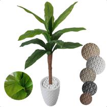 Dracena Planta Artificial Muda Variegata Vaso Decorção
